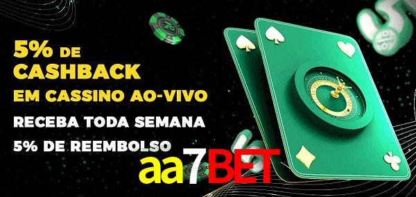 Promoções do cassino ao Vivo aa7bet